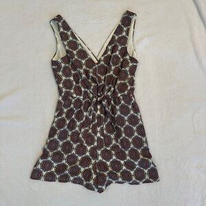 Lily Rose Geometric Patterned Romper